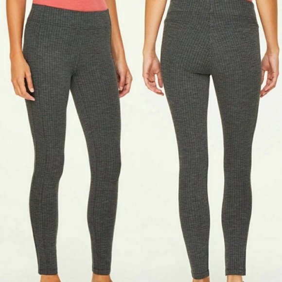 Loft Black White Ponte Leggings Herringbone Preppy Neutral Lounge Pants Casual S - Picture 1 of 5